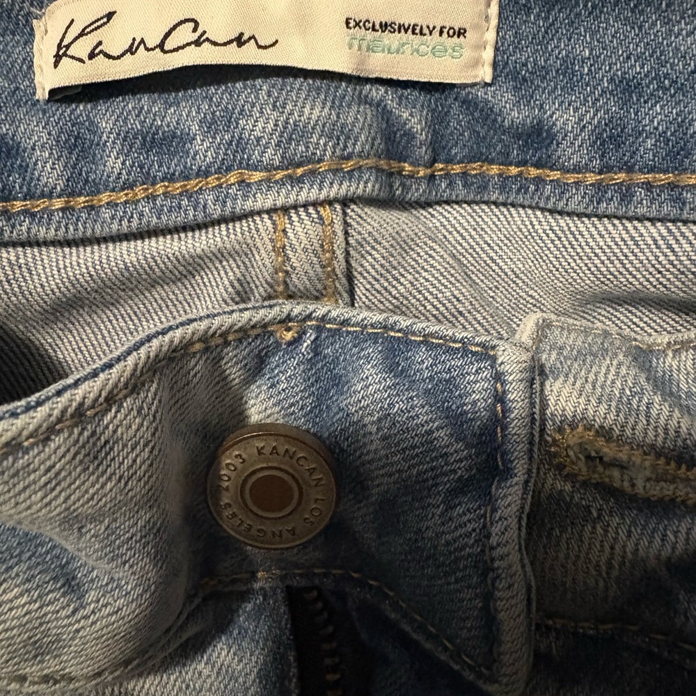 KanCan High Rise Boyfriend Jeans - Denim Blue - Picture 4 of 8